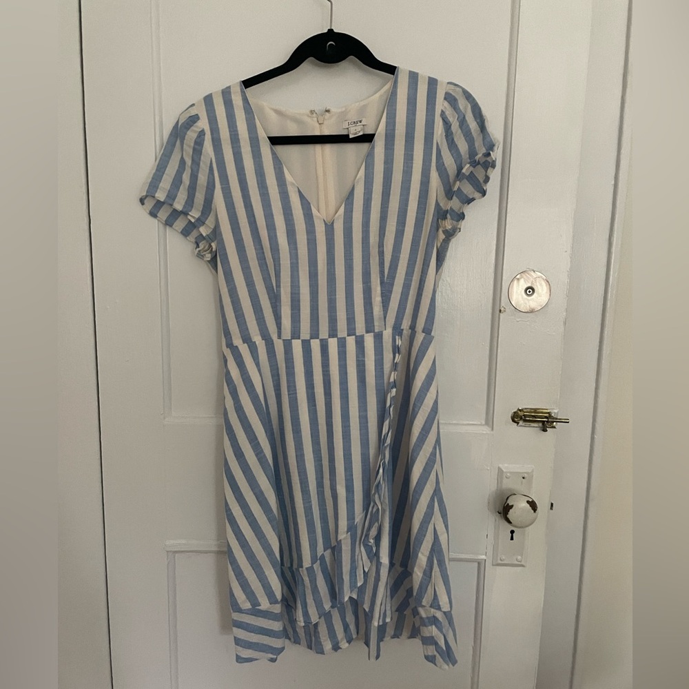Jcrew striped mini dress. Size 4.